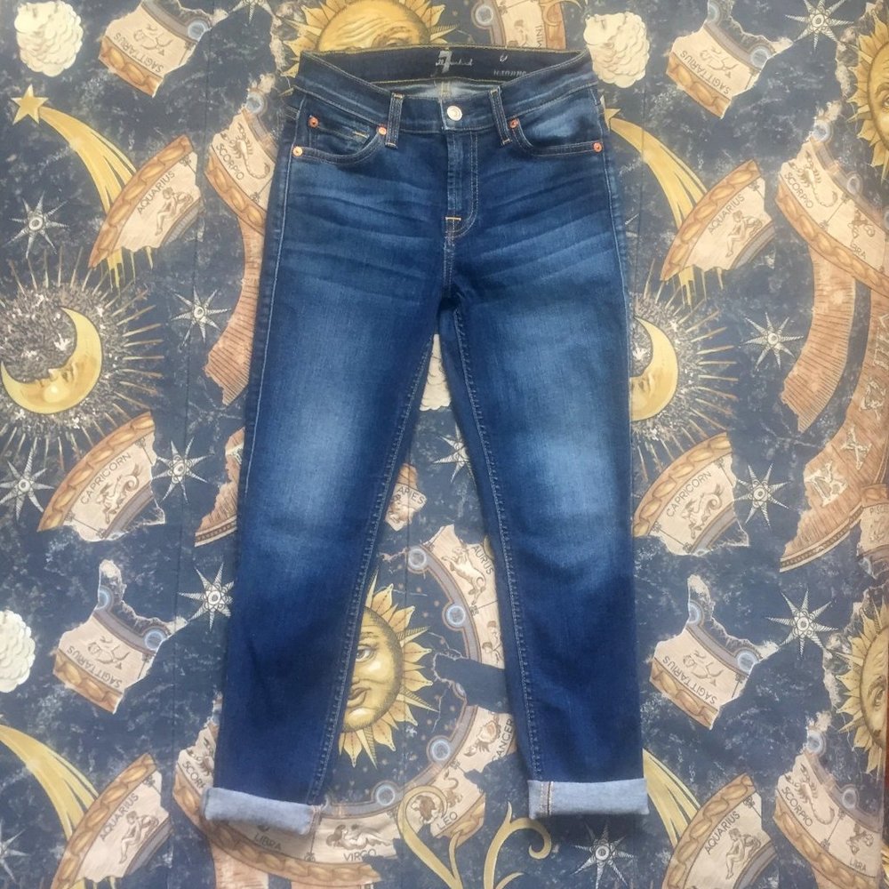 7 for all mankind crop roxanne jeans